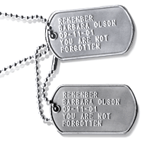 Military Dog tag chain sets (100 Pack)