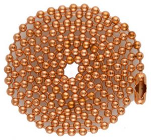 Copper 04.5 inch to 24 inch Ball Chain